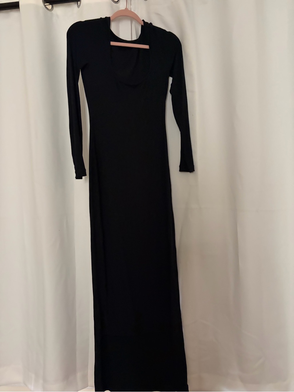 Black Long Sleeve Maxi Dress - Classic Women’s Dress